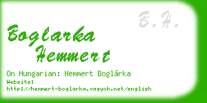 boglarka hemmert business card